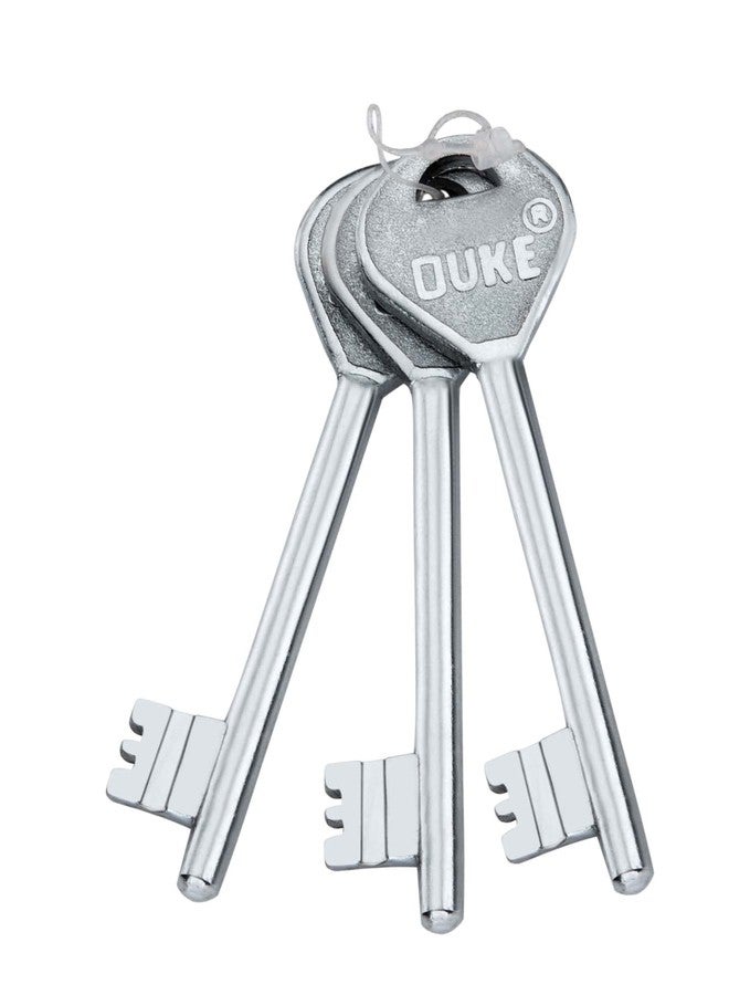 Duke Mortise Door Lock Set 604 Gloss Finish Antique Door Lock and Handle with 3 Keys for Home | Mortice Door Locks for Home, Living Room, Hotel - Image 5